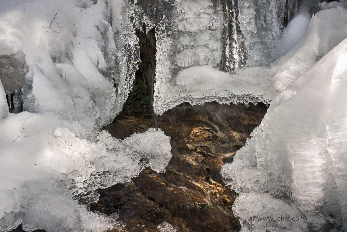 Little Cascade Falls Frozen, Ascutney Mountain