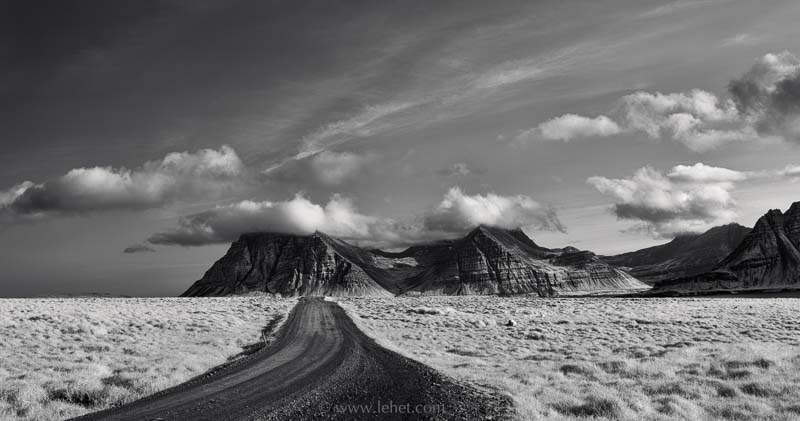Iceland Panorama,Road to Mountains