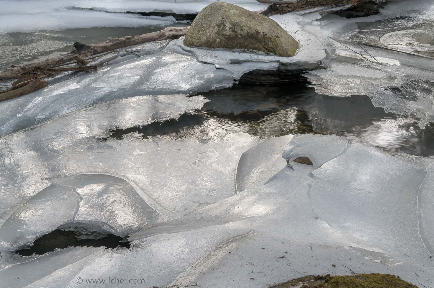 Stream and Ice, Colette Trail, NH