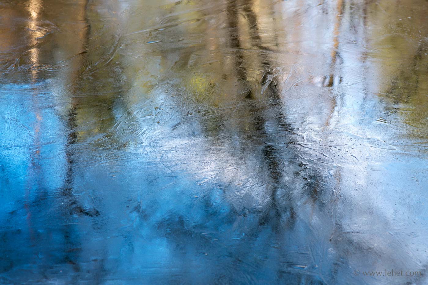 New Ice with Brush Stroke Texture, Vermont