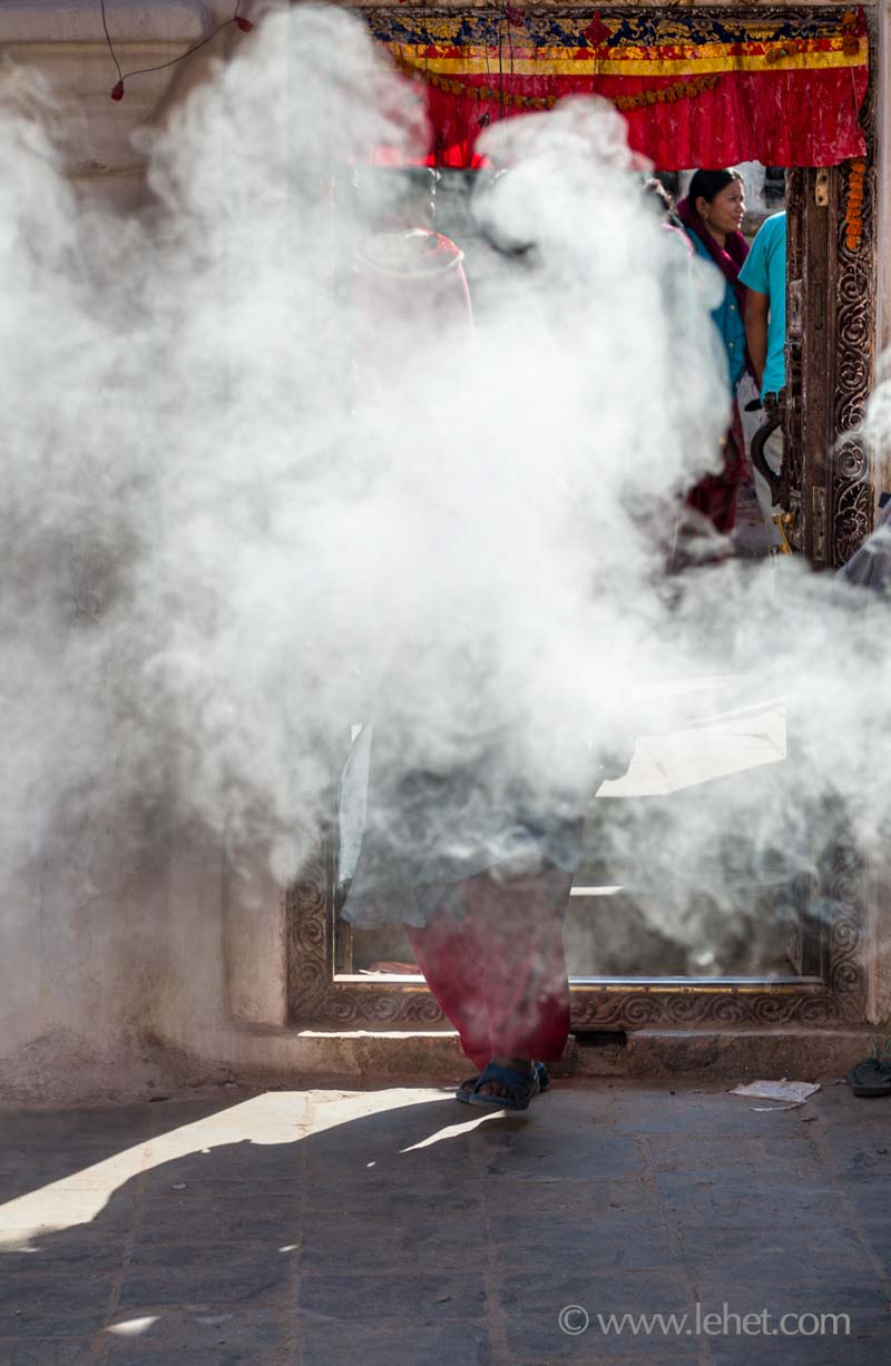 Incense Walker, Door, Boudhanath Nepal