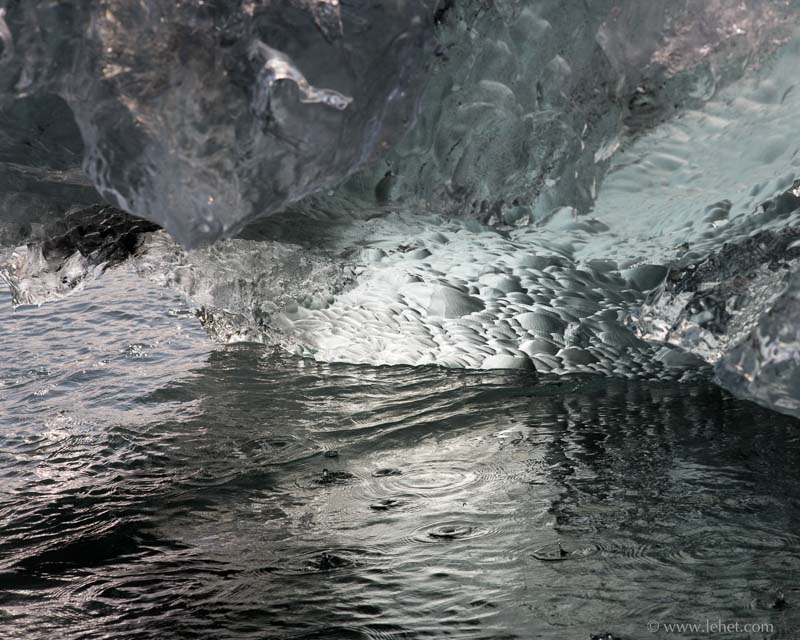 Melting Glacier Chunk, Iceland