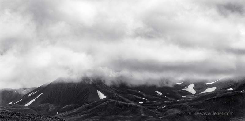 Iceland Snow Patches and Clouds